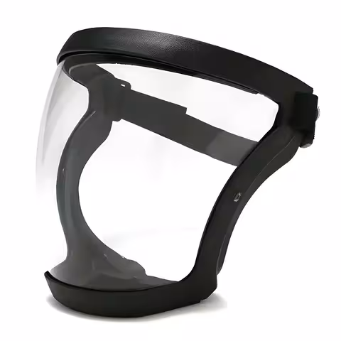Masque de protection facial avec visière transparente et filtre poussière PM2.5 – Idéal pour débroussailleuse, peinture, pulvérisation arbres