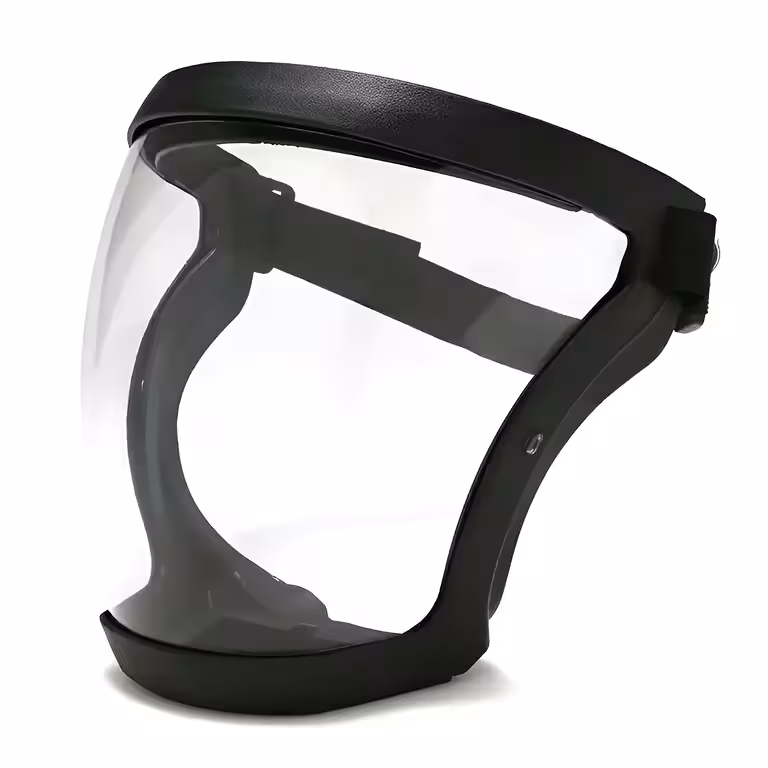 Masque de protection facial avec visière transparente et filtre poussière PM2.5 – Idéal pour débroussailleuse, peinture, pulvérisation arbres
