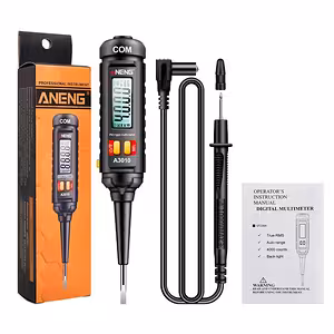 Testeur digital tension 12V 24V 220V – Stylo multimètre automatique avec écran professionnel et NCV