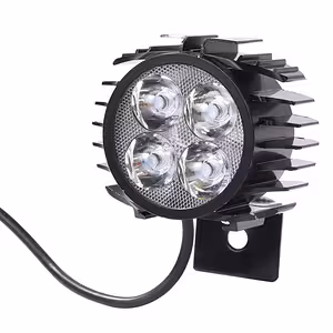 Phare LED avec klaxon intégré pour trottinette et vélo électrique – 12V-72V puissant et durable