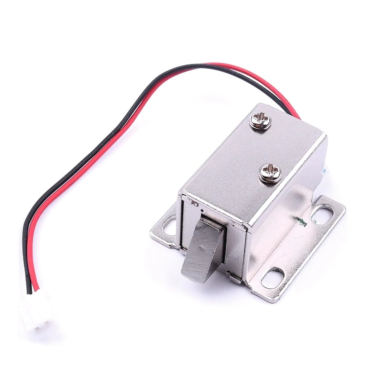 Εικόνα με την ηλεκτρομαγνητική κλειδαριά 12V από μπροστά