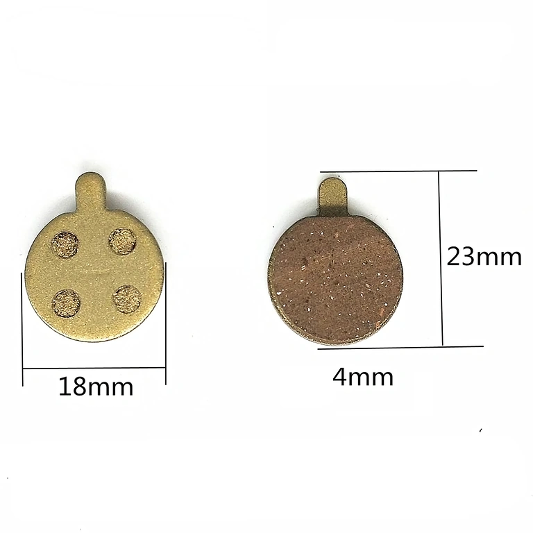 Ακριβείς μετρήσεις τακακιών φρένων (18 x 23 x 4 mm)