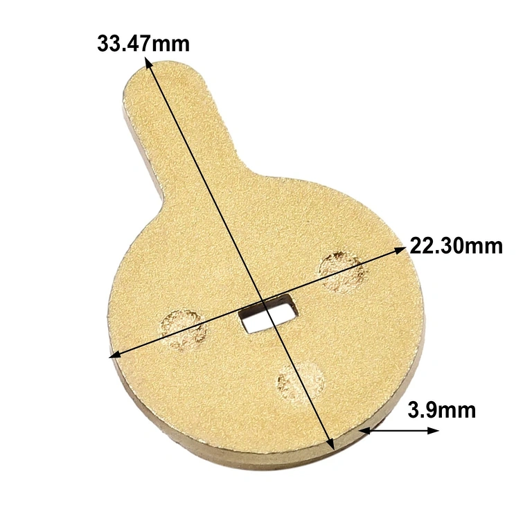 Διαστάσεις τακακιών φρένων: 33,5 x 22,3 x 3,9 mm