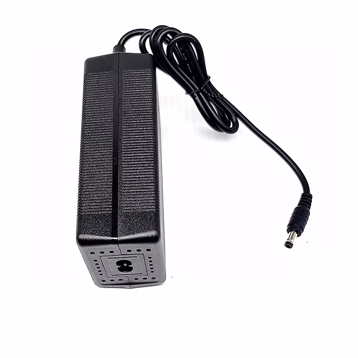 Πλάγια όψη φορτιστή 60V 2A, συμπαγής και φορητός, με ήσυχο ανεμιστήρα