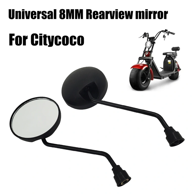 Set de rétroviseurs universels pour scooter électrique, 8mm, durables et faciles à installer