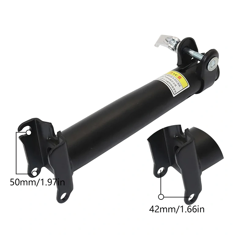 Bras avec amortisseur pour absorption des chocs sur le siège de trottinette