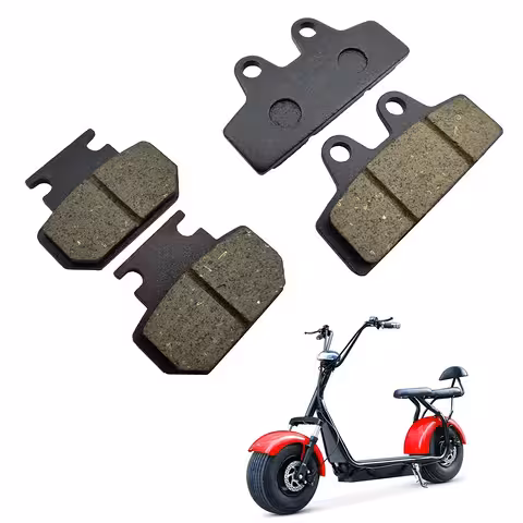 Jeu de plaquettes de frein pour scooter électrique Citycoco Harley – compatible scooters chinois – avant / arrière