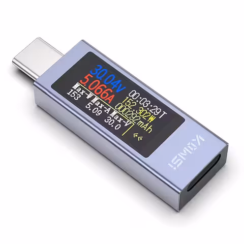 Multimètre USB-C Kowsi KWS-2302C – testeur numérique de tension, courant et capacité