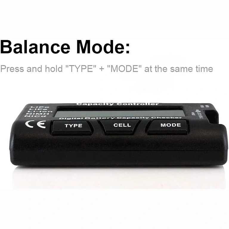 Testeur digital pour tous types de batteries 2-7S avec précision 0,001V