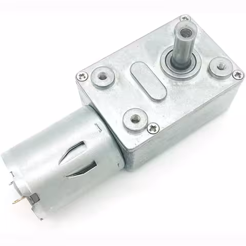 Moteur avec réducteur 12V GY-370 – moteur à vis sans fin, basse vitesse, couple élevé et fonction autobloquante