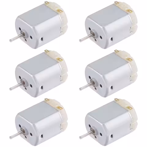 Set de 6 pièces : mini moteur DC 130 3V–6V pour robots, ventilateurs et projets DIY