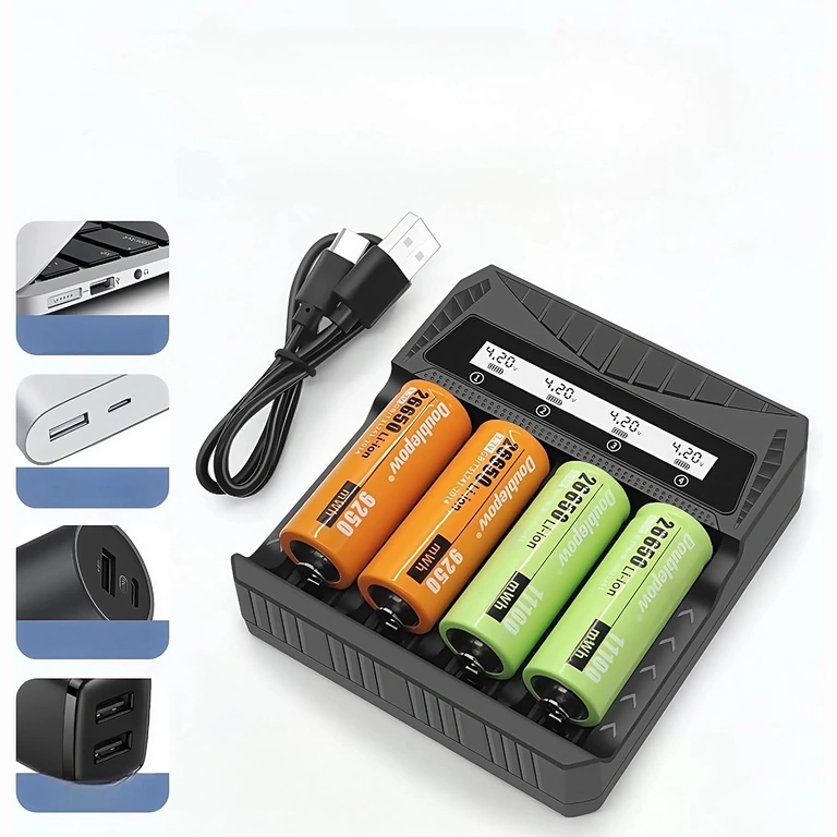 Chargeur universel avec batteries Li-ion installées