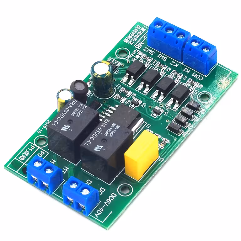 Contrôleur moteur DC 12V/24V avec inversion – changement de sens du moteur à courant continu, contrôle avant/arrière manuel ou automatique