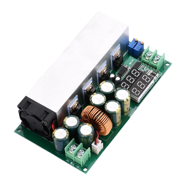 Vue de dessous du module DC12-80V 20A Buck