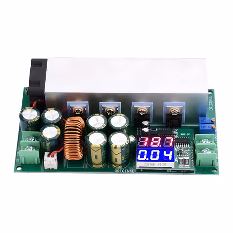 Module Step-Down réglable DC 12–80V 20A 600W avec courant constant et affichage numérique – alimentation abaisseuse premium