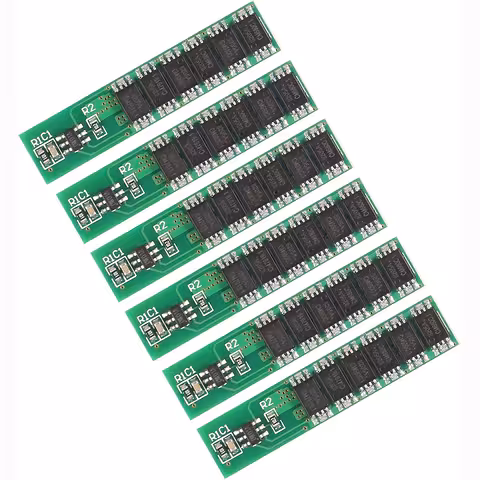 Set de 6 pièces – module BMS 1S 18650 3,7V 10A avec protection complète