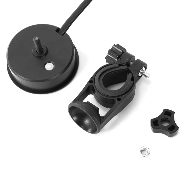 Module indicateur digital, arrière avec connecteurs et câbles, affichage voltmètre et pourcentage batterie, compatible Li-ion et LiFePO4 12V–72V