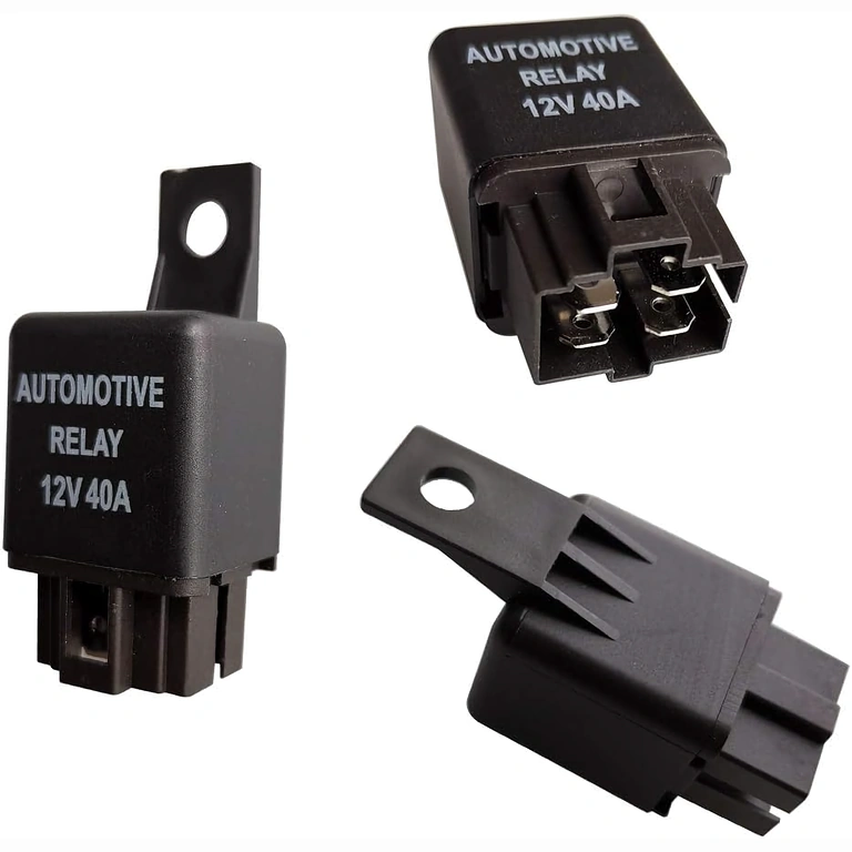 Détail des broches du relais 12V 4 broches 40A pour connexion sécurisée