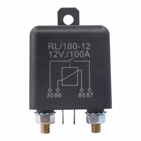 Relais automobile 12V 100A – contrôle de charges élevées, pompes, ventilateurs et systèmes audio