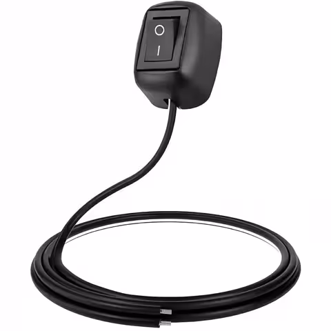 Bouton ON/OFF auto/moto montage apparent – interrupteur 12V/24V DC, 10A peak, câble 60 cm