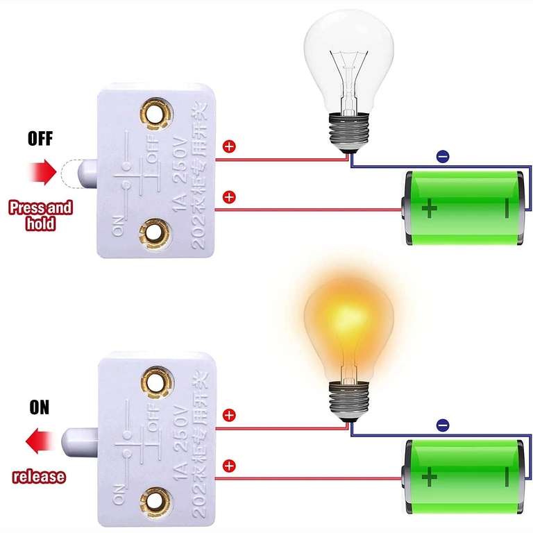 Exemple de connexion interrupteur armoire