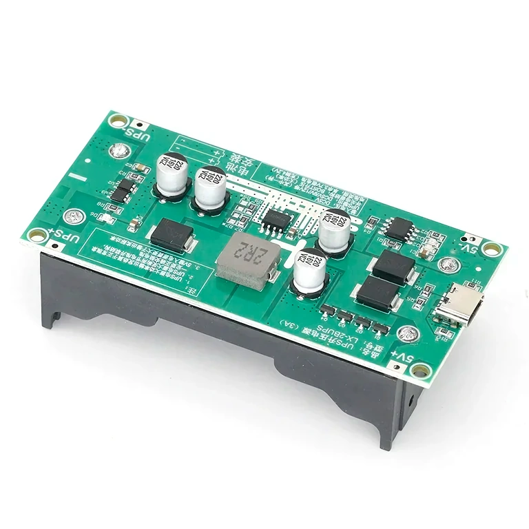 Module UPS Mini connecté avec 2 batteries 18650, prêt pour alimentation ininterrompue