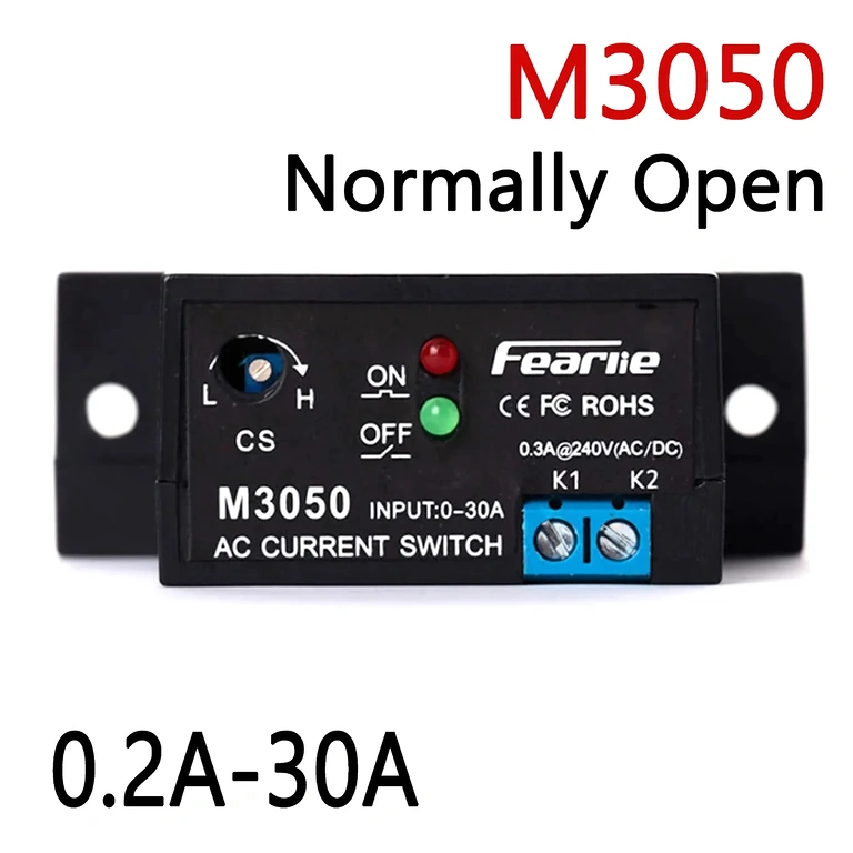 Détail module M3050 avec contact NO et seuil réglable