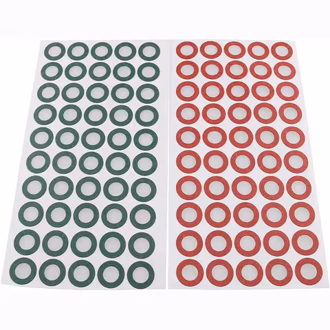 Papier d’isolation pour accumulateurs Li-Ion 18650 – set de 100 pièces (50 verts + 50 rouges), isolation électro-isolante