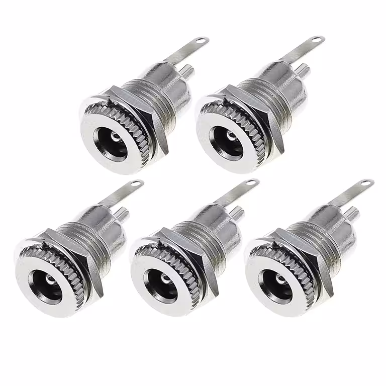 Set de 5 pièces – prise d’alimentation DC 12V 5,5 mm × 2,1 mm – connecteur femelle
