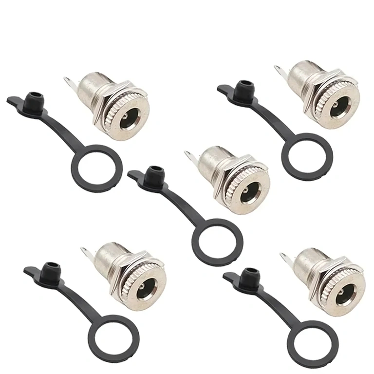 Set complet de 5 prises DC 12V 5,5x2,1mm – groupe