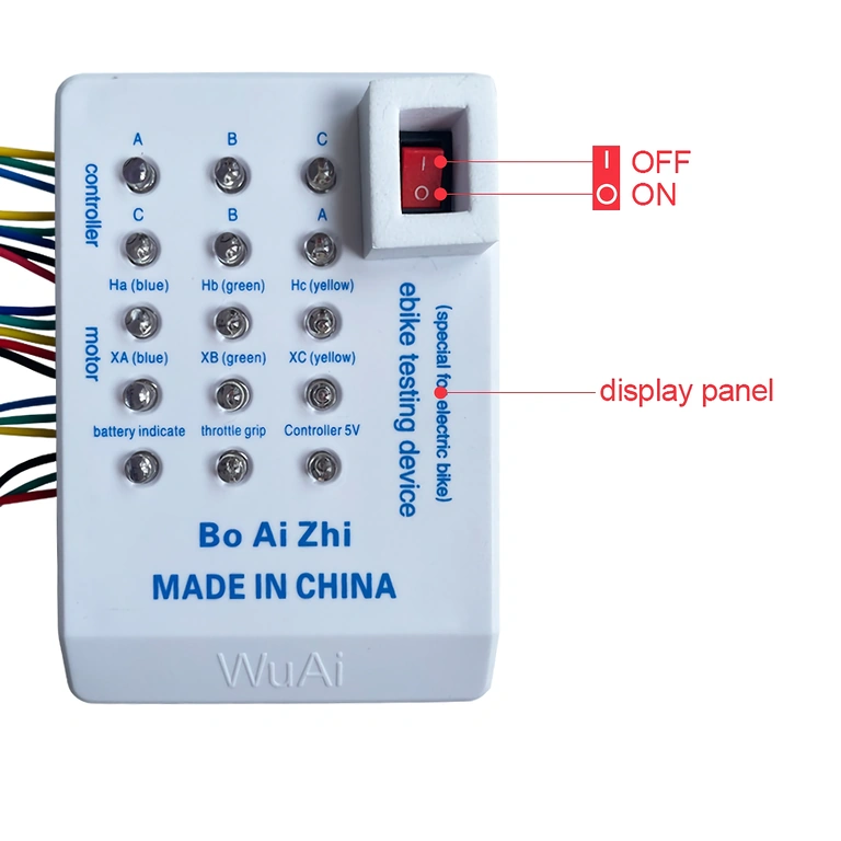 Poignée d’accélérateur connectée au testeur universel