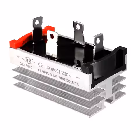 Pont redresseur monophasé 50A 1200V avec dissipateur – pont de diodes à 4 diodes pour redressement AC-DC