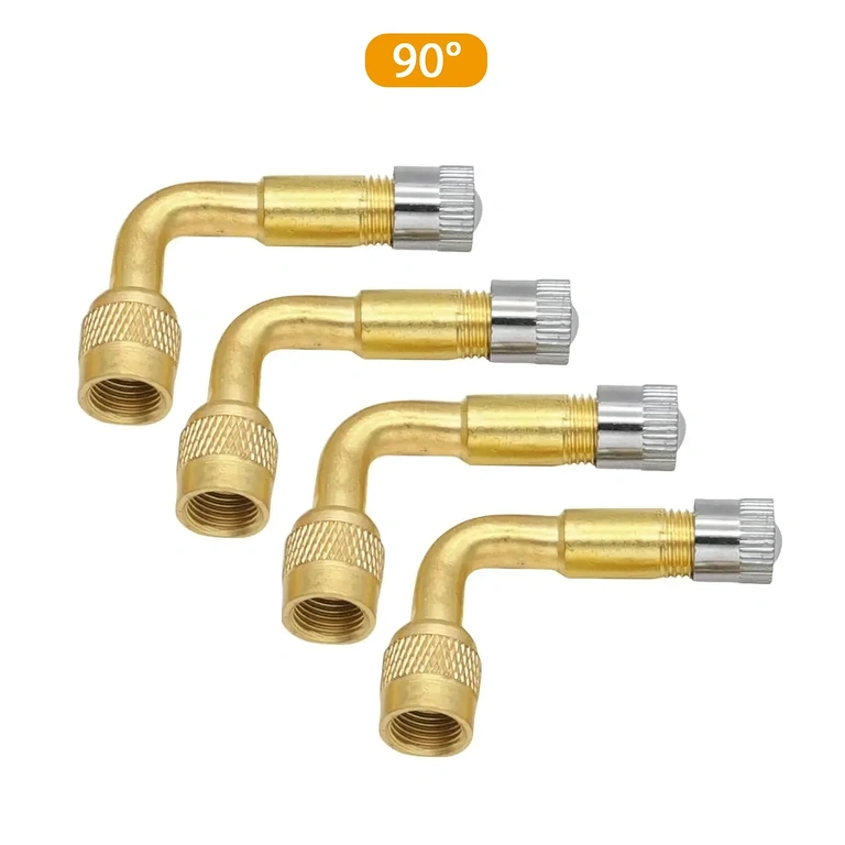 Set de 4 rallonges valve auto 90°, vue latérale