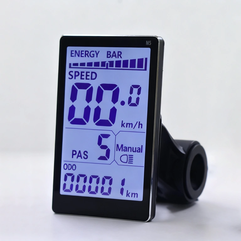 Vue latérale du kit contrôleur et écran M5 pour vélo électrique 500W–1000W Vue latérale du kit contrôleur et écran M5 pour vélo électrique 500W–1000W