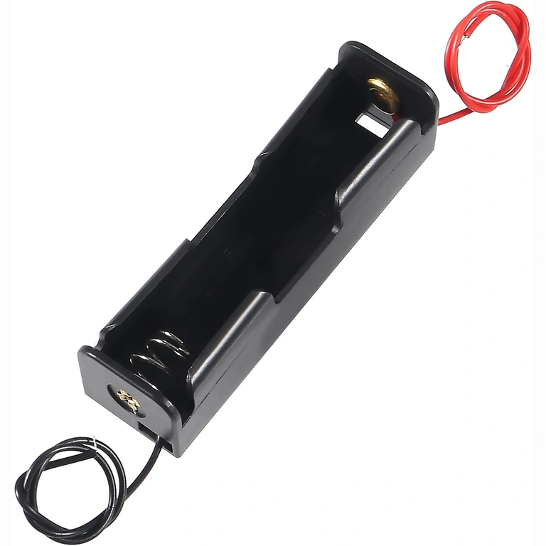 Support de batterie 18650 avec fils Support de batterie 18650 3.7V avec fils rouge et noir