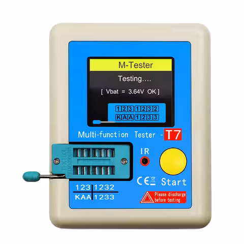 Testeur de transistors, condensateurs et diodes LCR-T7