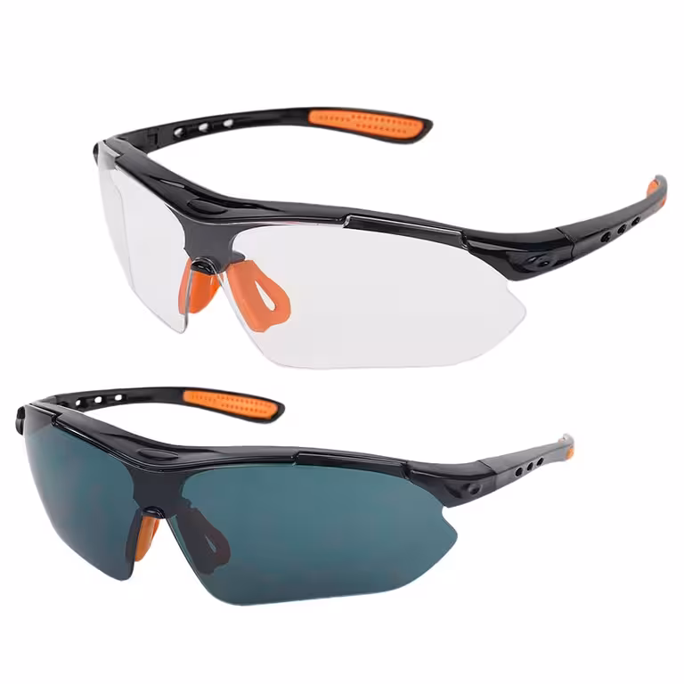 Lot de 2 paires de lunettes avec verres transparents et fumés