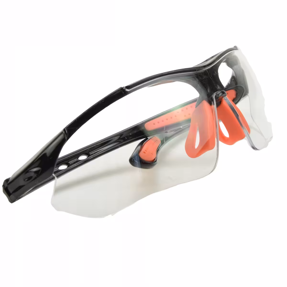 Profil latéral de lunettes de cyclisme à forme enveloppante